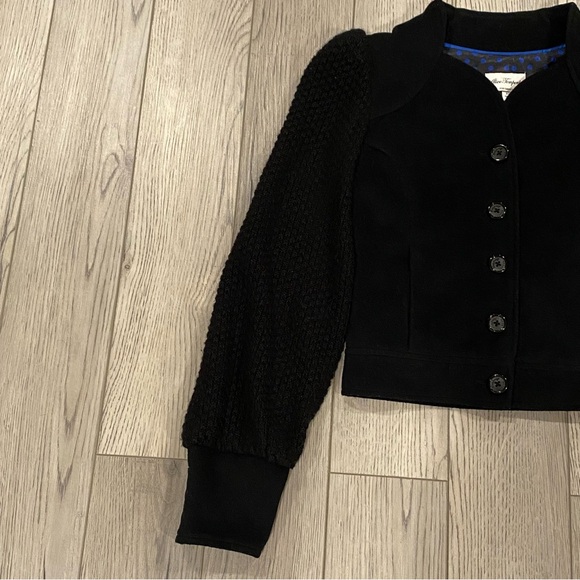 Alice Temperley Wool Blend Black Short Jacket Women’s XS Target Button Cardigan - Picture 5 of 15